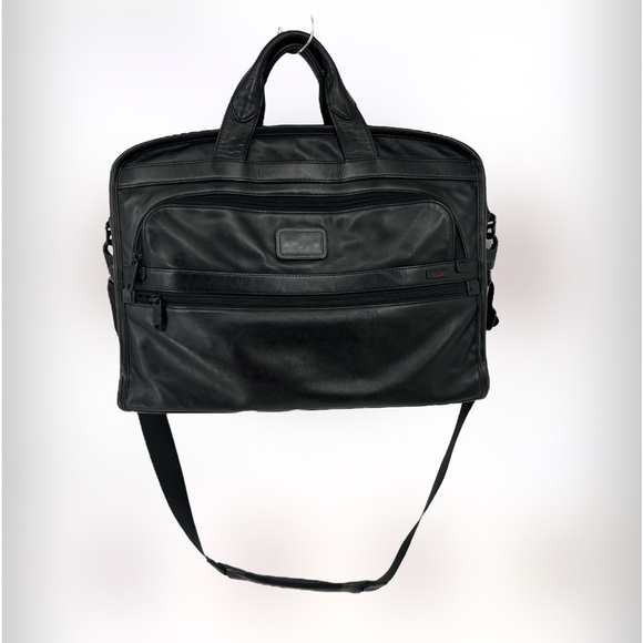 Tumi Bags Tumi Organizer Briefcase Black Leather Poshmark